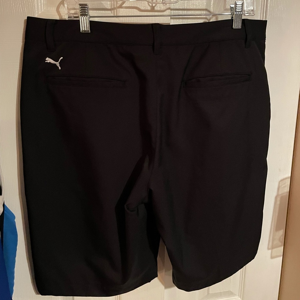 Black Puma Golf Shorts